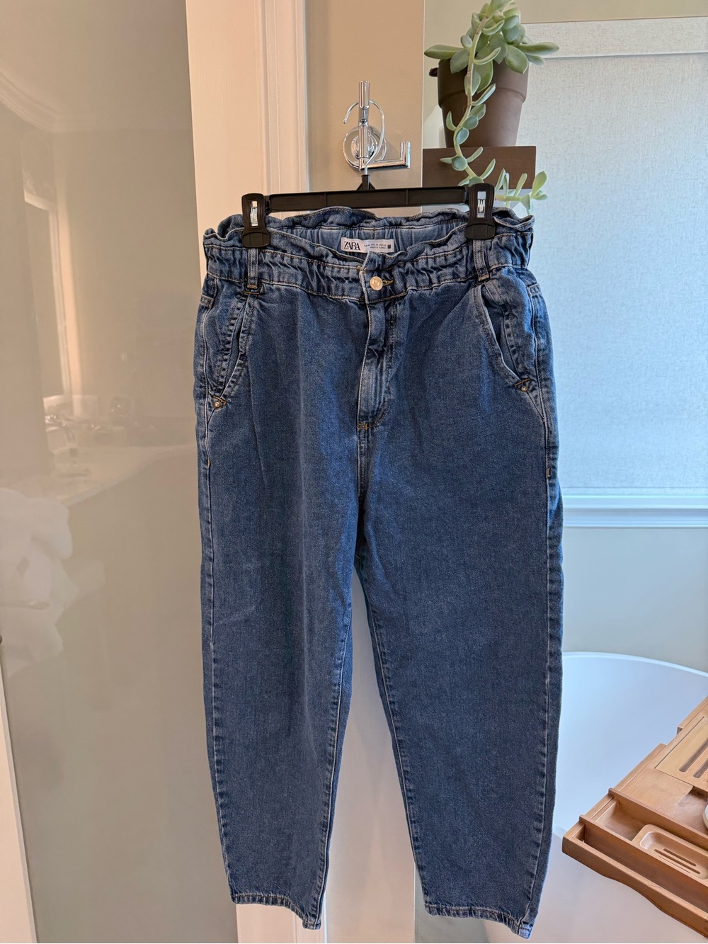 Zara Z1975 Baggy Paperbag Jeans 10